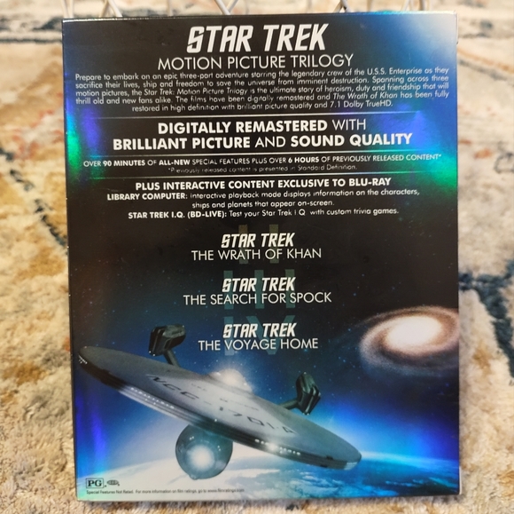 Star Trek Motion Picture Trilogy Set Of 3 Blu-Ray DVDs Complete Set - Picture 2 of 6